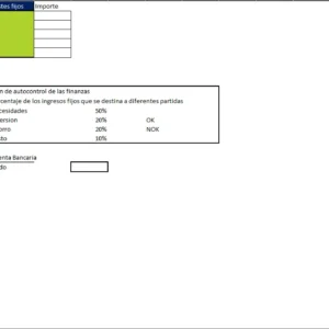 Libro Contable en Excel para 1 cuenta bancaria.