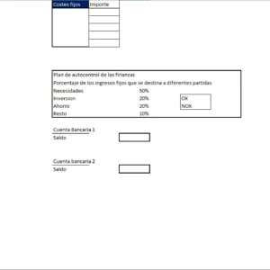 Libro Contable en Excel para 2 cuentas bancarias.